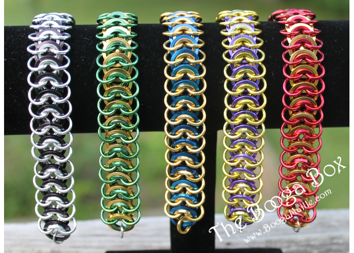 Half Persian 5 in 1 Bracelet Kit Chainmaille Kit Stainless 